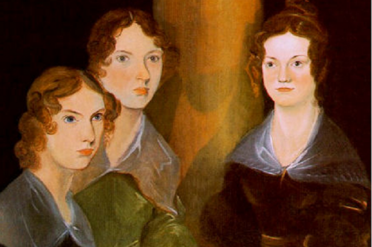Anne, Emily és Charlotte Brontë (Testvérük, Branwell festménye, 1834)