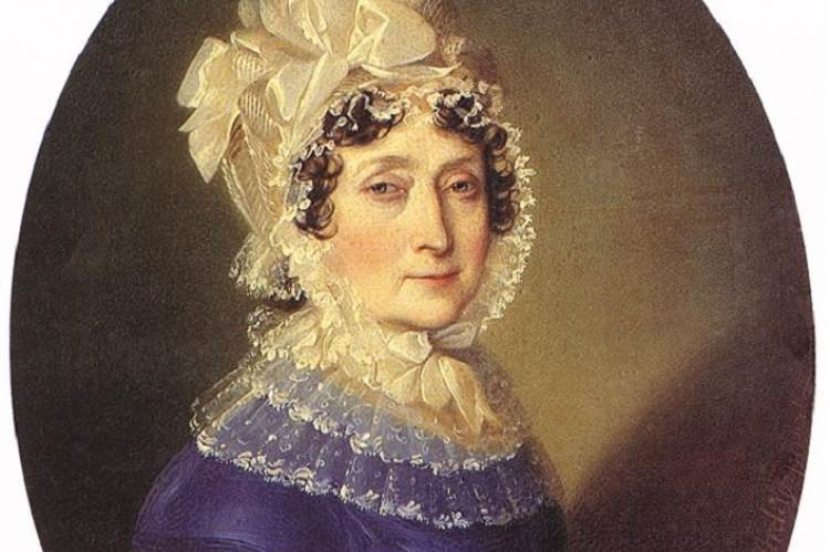 Festetics Julianna 1817-ben (Johann Ender festménye, részlet) 