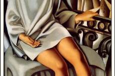 Tamara de Lempicka: Kizette az erkélyen (1927) 